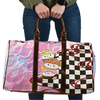 Personalized Japanese Kawaii Sushi Roll Travel Bag Wagara Palaka Pattern
