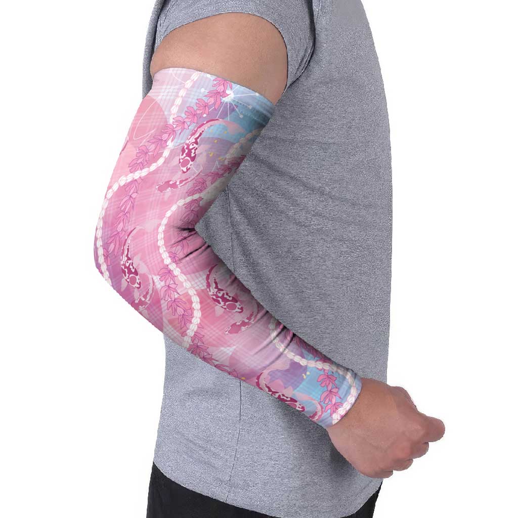 Japanese Koi Fish Arm Sleeves Pink Wagara Palaka Honohono Pikake Lei LT9 - Polynesian Pride