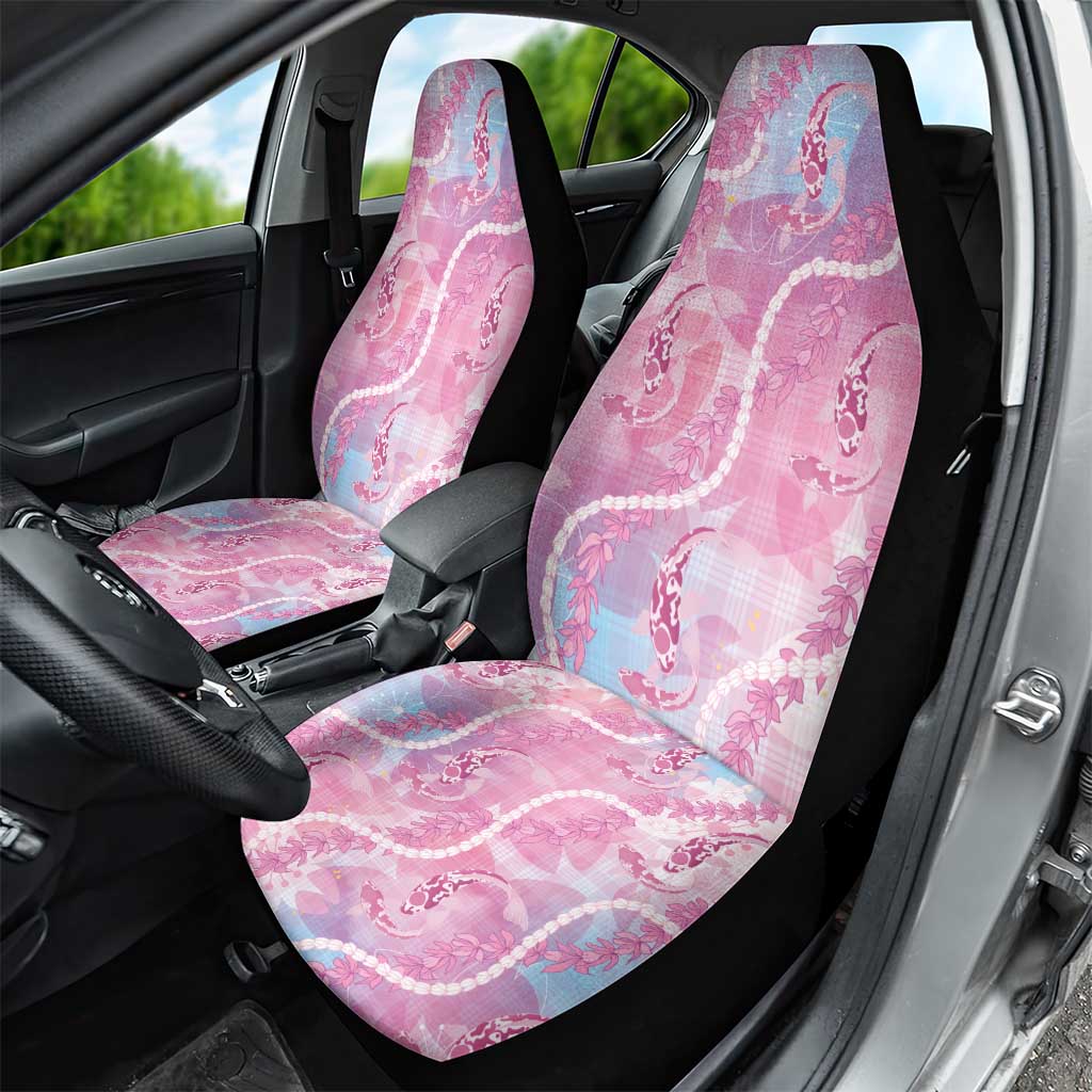 Japanese Koi Fish Car Seat Cover Pink Wagara Palaka Honohono Pikake Lei