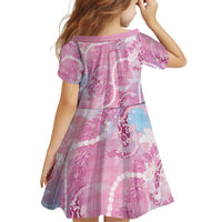 Japanese Koi Fish Family Matching Summer Maxi Dress and Hawaiian Shirt Pink Wagara Palaka Honohono Pikake Lei LT9 - Polynesian Pride
