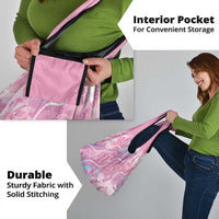 Japanese Koi Fish Grocery Bag Pink Wagara Palaka Honohono Pikake Lei LT9 - Polynesian Pride