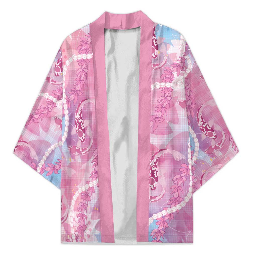 Japanese Koi Fish Kimono Pink Wagara Palaka Honohono Pikake Lei