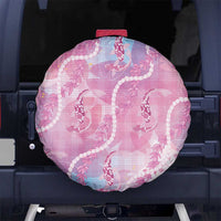 Japanese Koi Fish Spare Tire Cover Pink Wagara Palaka Honohono Pikake Lei