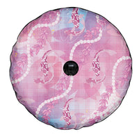 Japanese Koi Fish Spare Tire Cover Pink Wagara Palaka Honohono Pikake Lei
