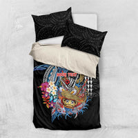 Personalized Japanese Koi Fish Ramen Bedding Set Aloha Shark Kakau Pattern