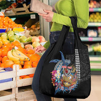 Personalized Japanese Koi Fish Ramen Grocery Bag Aloha Shark Kakau Pattern