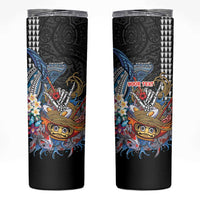Personalized Japanese Koi Fish Ramen Skinny Tumbler Aloha Shark Kakau Pattern