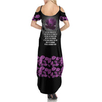 ANZAC Day Remembrance Family Matching Summer Maxi Dress and Hawaiian Shirt Purple Poppy We Will Remember Them