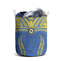 Oceania Football Solomon Kings Laundry Basket Polynesian Tribal Pattern