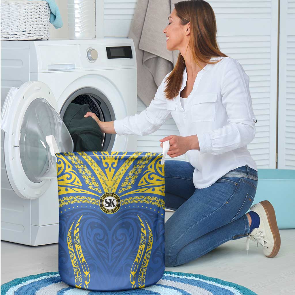 Oceania Football Solomon Kings Laundry Basket Polynesian Tribal Pattern