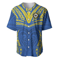 Custom Oceania Football Solomon Kings Baseball Jersey Polynesian Tribal Pattern