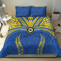 Oceania Football Solomon Kings Bedding Set Polynesian Tribal Pattern