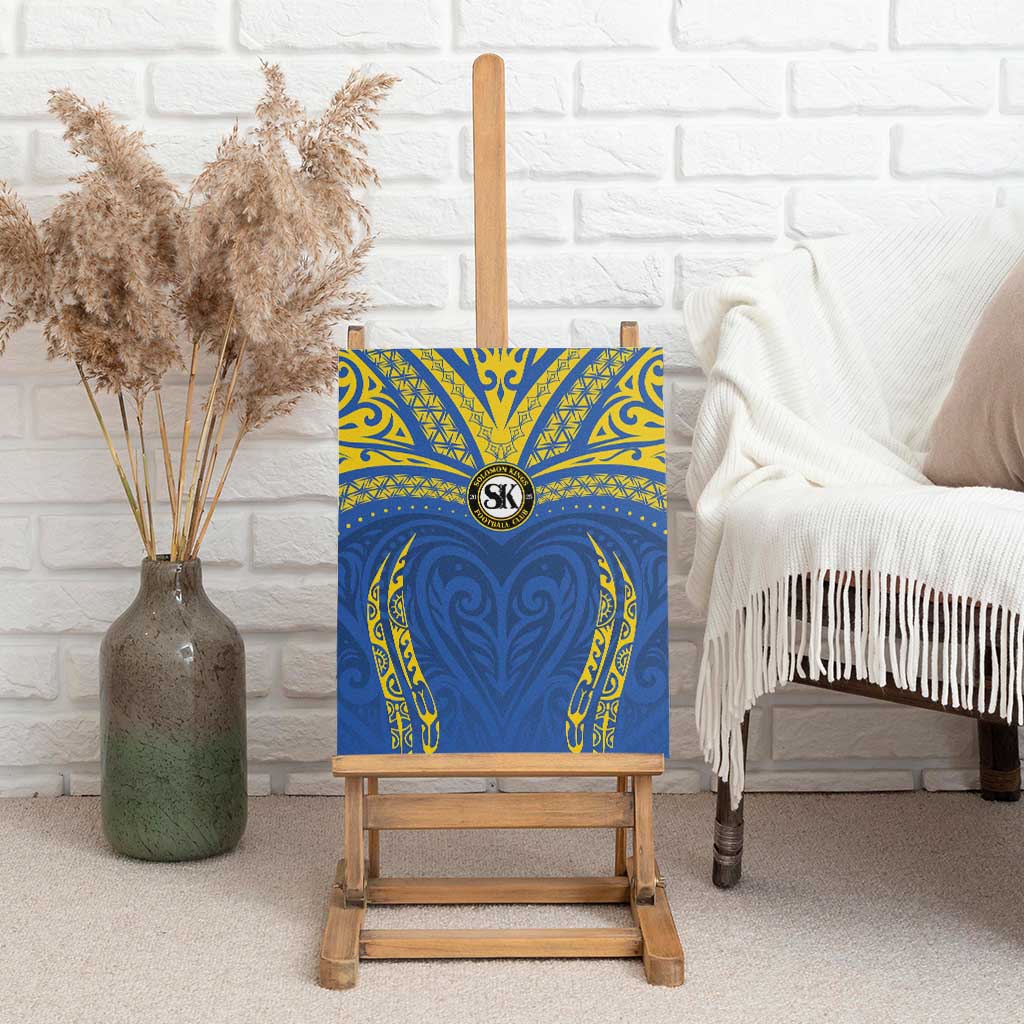 Oceania Football Solomon Kings Canvas Wall Art Polynesian Tribal Pattern