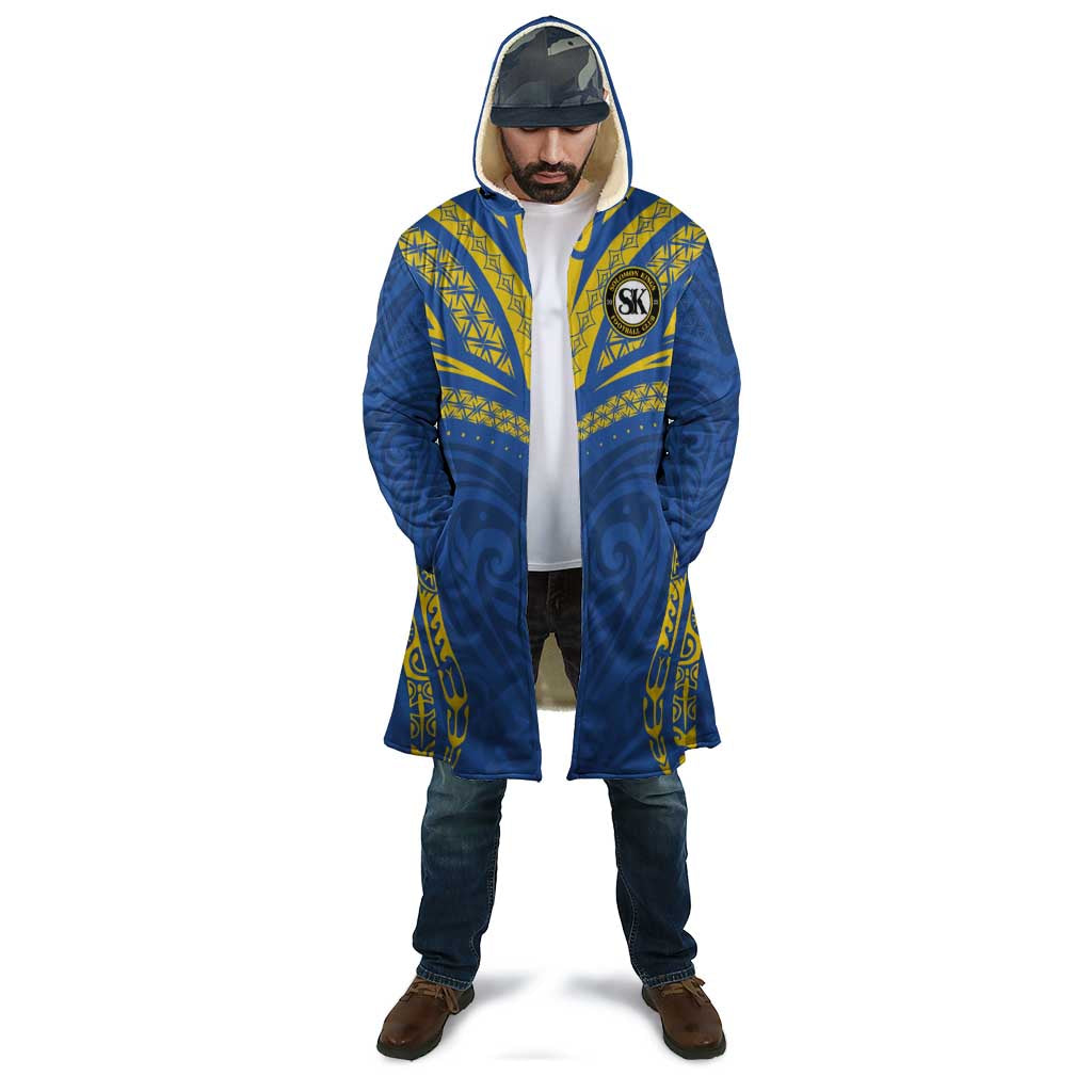 Custom Oceania Football Solomon Kings Cloak Polynesian Tribal Pattern