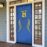 Custom Oceania Football Solomon Kings Door Cover Polynesian Tribal Pattern LT9 - Polynesian Pride