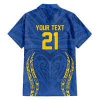 Custom Oceania Football Solomon Kings Family Matching Tank Maxi Dress and Hawaiian Shirt Polynesian Tribal Pattern