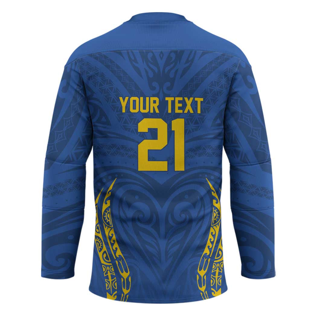 Custom Oceania Football Solomon Kings Hockey Jersey Polynesian Tribal Pattern LT9 - Polynesian Pride