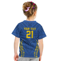 Custom Oceania Football Solomon Kings Kid T Shirt Polynesian Tribal Pattern LT9 - Polynesian Pride