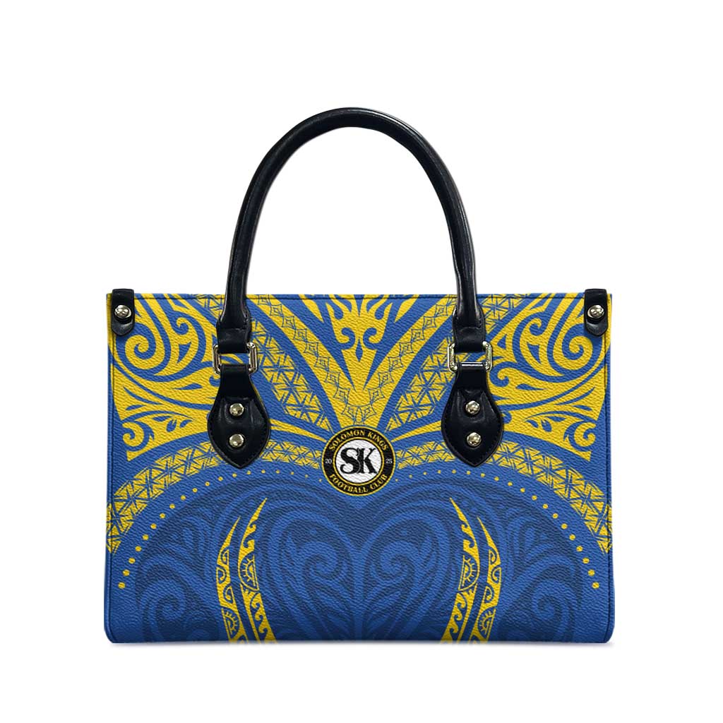 Oceania Football Solomon Kings Leather Bag Polynesian Tribal Pattern