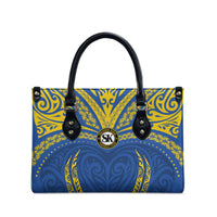 Oceania Football Solomon Kings Leather Bag Polynesian Tribal Pattern