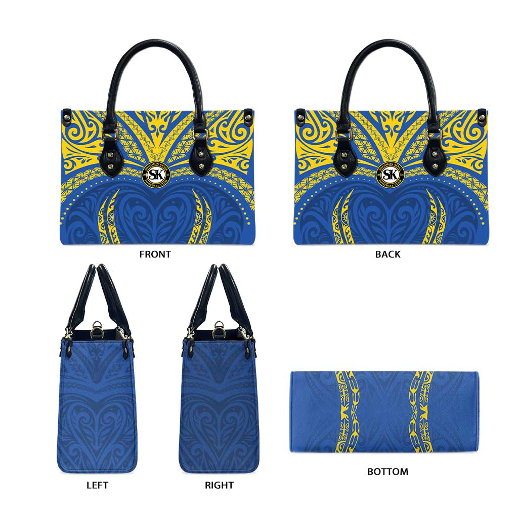 Oceania Football Solomon Kings Leather Bag Polynesian Tribal Pattern