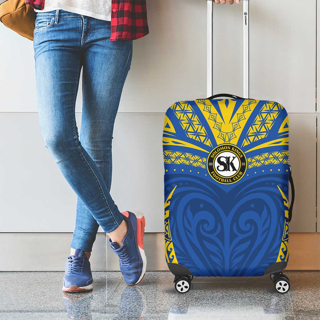 Oceania Football Solomon Kings Luggage Cover Polynesian Tribal Pattern