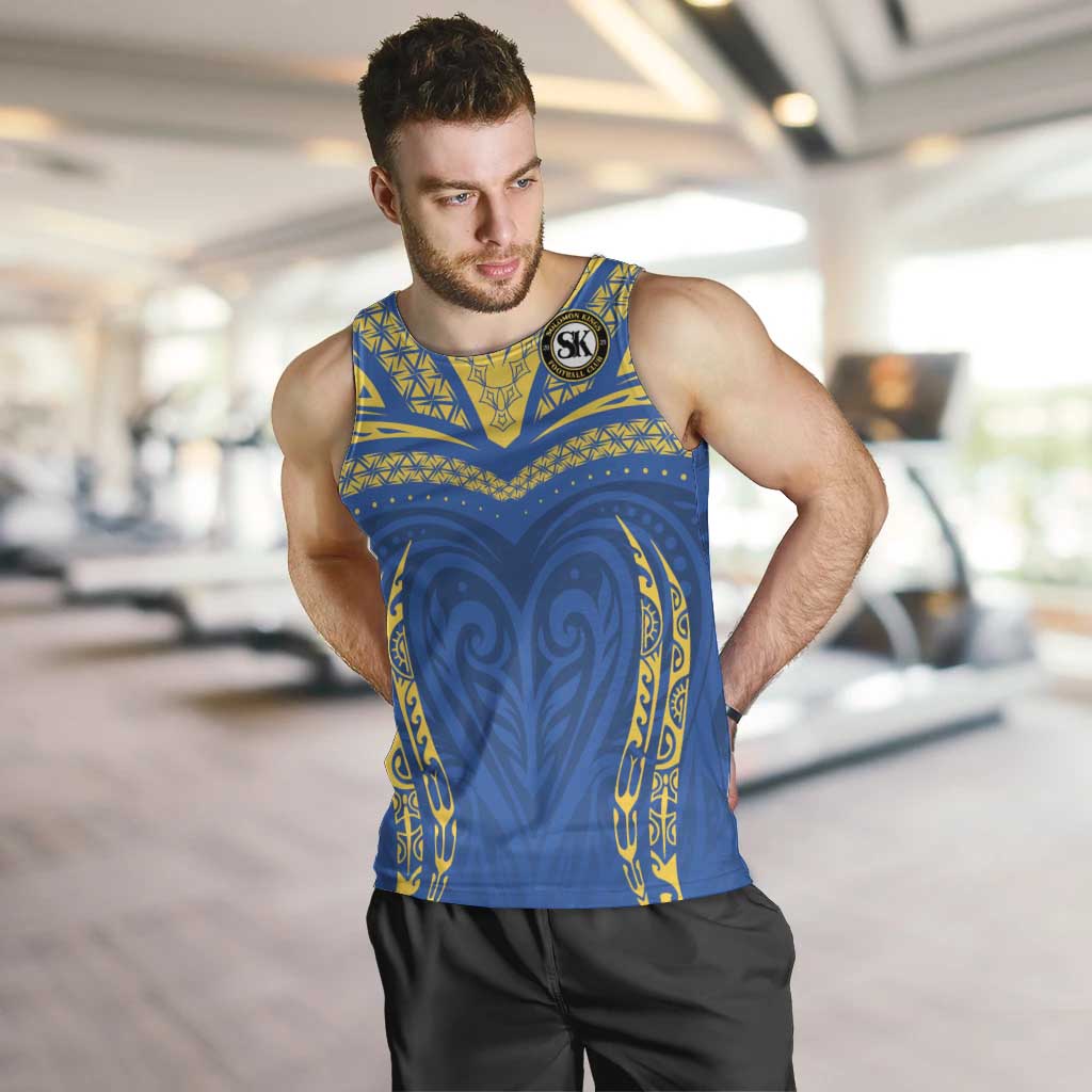 Custom Oceania Football Solomon Kings Men Tank Top Polynesian Tribal Pattern