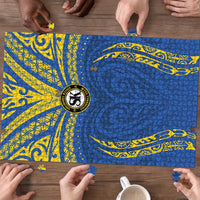 Oceania Football Solomon Kings Puzzle Polynesian Tribal Pattern