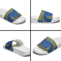 Oceania Football Solomon Kings Slide Sandals Polynesian Tribal Pattern