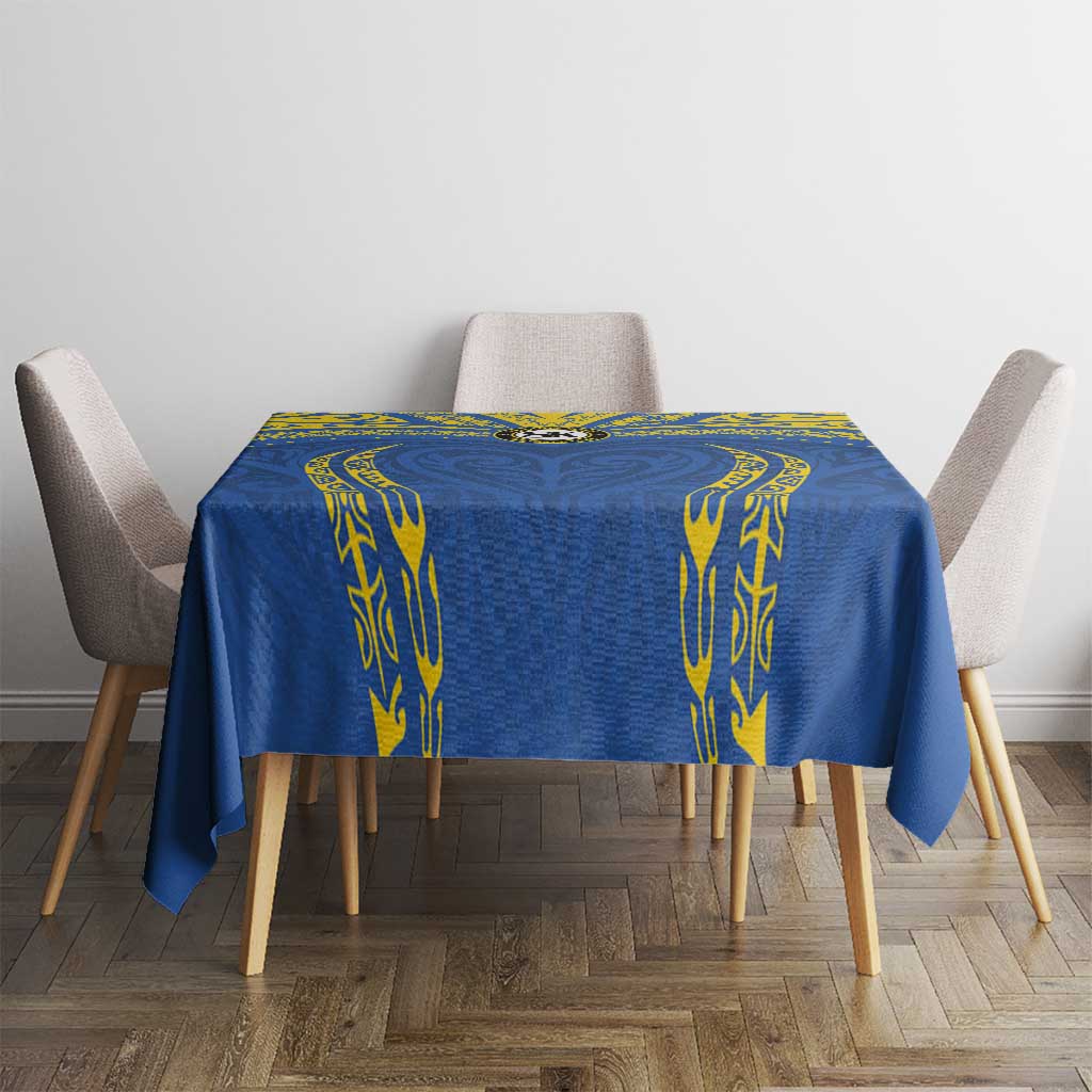Oceania Football Solomon Kings Tablecloth Polynesian Tribal Pattern