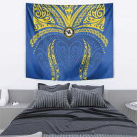 Oceania Football Solomon Kings Tapestry Polynesian Tribal Pattern