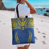 Oceania Football Solomon Kings Tote Bag Polynesian Tribal Pattern