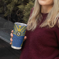 Custom Oceania Football Solomon Kings Tumbler Cup Polynesian Tribal Pattern LT9 - Polynesian Pride