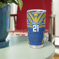 Custom Oceania Football Solomon Kings Tumbler Cup Polynesian Tribal Pattern LT9 - Polynesian Pride