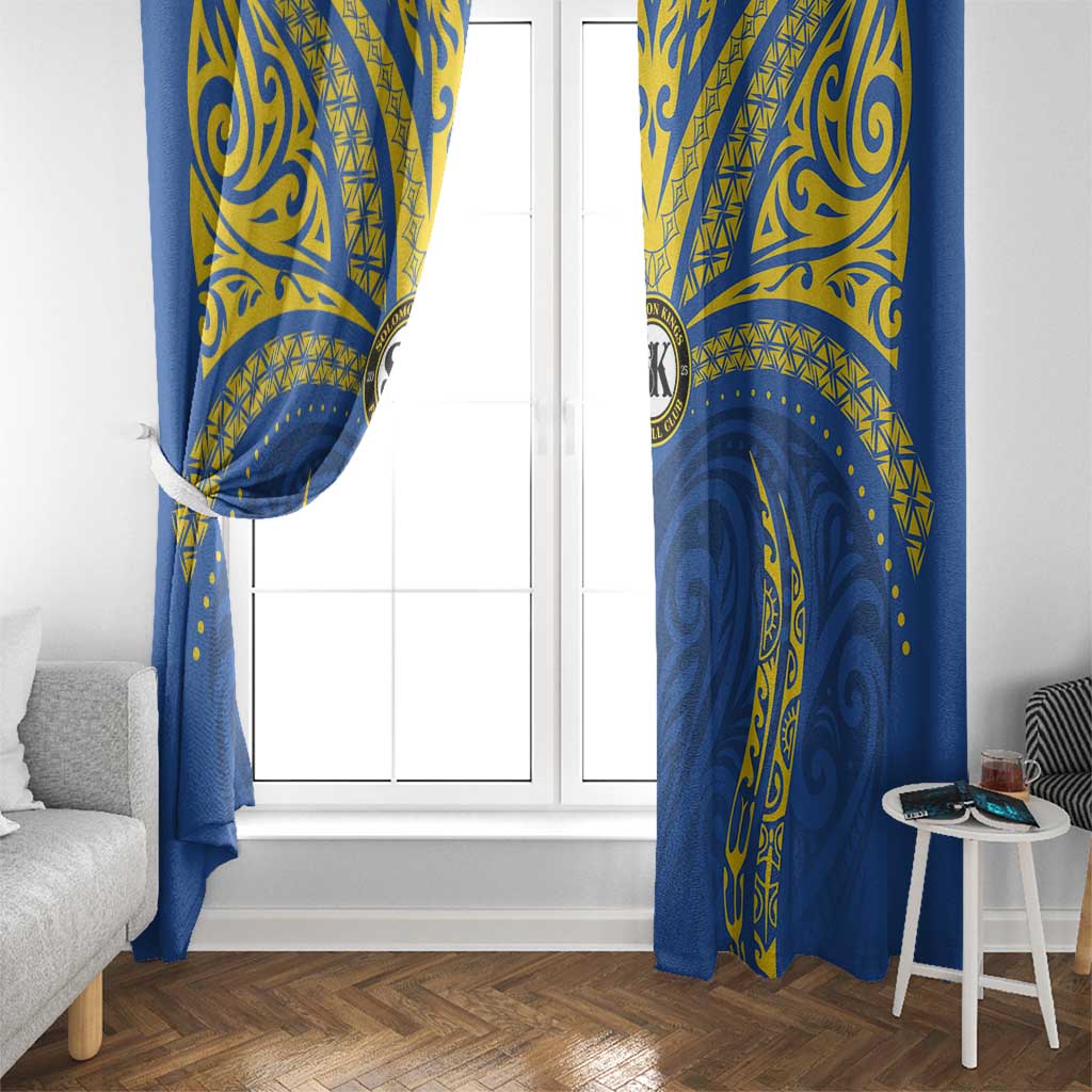 Oceania Football Solomon Kings Window Curtain Polynesian Tribal Pattern