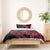 All Black Maori Tribal Tattoo Personalised Bedding Set Classic Red Polynesian Style - Polynesian Pride