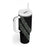 All Black Maori Tribal Tattoo Personalised Tumbler With Handle Moss Green Polynesian Style - Polynesian Pride