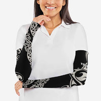 All Black Maori Tribal Tattoo Personalised Arm Sleeves Stone Gray Polynesian Style - Polynesian Pride