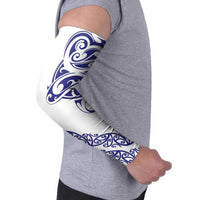 All White Maori Tribal Tattoo Personalised Arm Sleeves Dark Blue Polynesian Style LT9 - Polynesian Pride