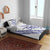 All White Maori Tribal Tattoo Personalised Bedding Set Dark Blue Polynesian Style - Polynesian Pride