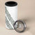 All White Maori Tribal Tattoo Personalised 4 in 1 Can Cooler Tumbler Moss Green Polynesian Style - Polynesian Pride