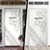 All White Maori Tribal Tattoo Personalised Door Cover Stone Gray Polynesian Style - Polynesian Pride