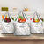 All White Maori Tribal Tattoo Personalised Grocery Bag Stone Gray Polynesian Style - Polynesian Pride