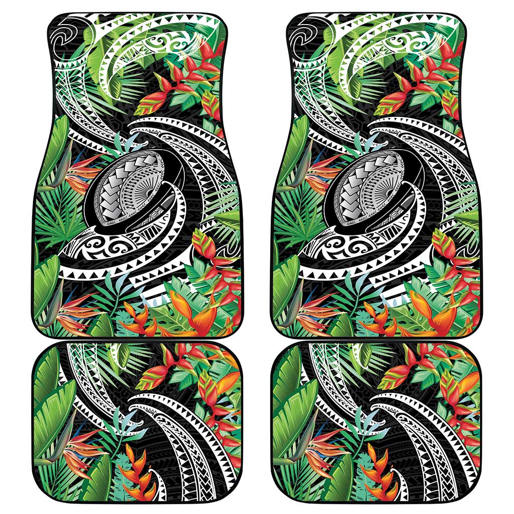 Polynesian Pacific Rugby Tribal Car Mats Tropical Vibe