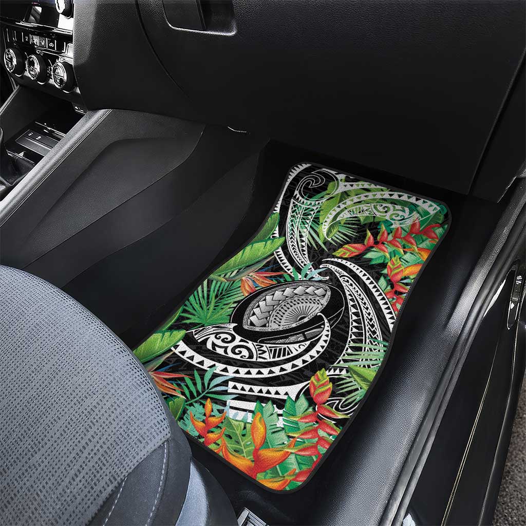 Polynesian Pacific Rugby Tribal Car Mats Tropical Vibe