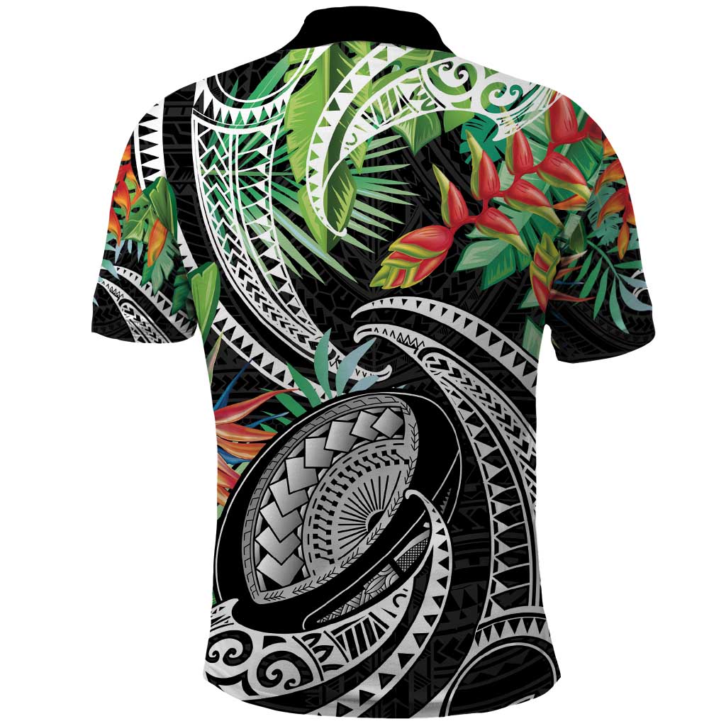 Polynesian Pacific Rugby Tribal Polo Shirt Tropical Vibe