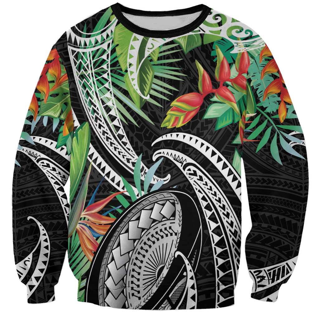 Polynesian Pacific Rugby Tribal Sweatshirt Tropical Vibe