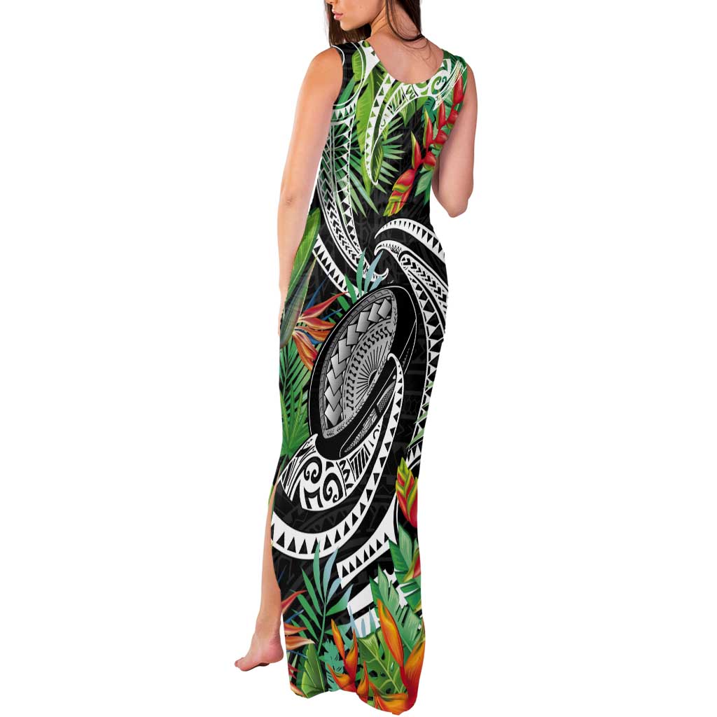 Polynesian Pacific Rugby Tribal Tank Maxi Dress Tropical Vibe