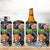 Hau'oli Makahiki Hou 4 in 1 Can Cooler Tumbler Aloha Pineapple Tropical Vibe
