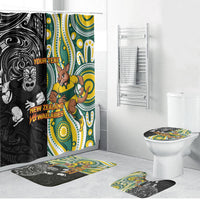 Custom Australia vs New Zealand Bathroom Set Rugby Rivalry Two Nations One Battle LT9 Bathroom Set (4 pcs) Multicolor - Polynesian Pride